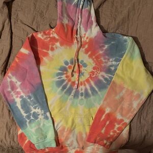 Colorful Ivory Ella  Tie-Dye Hoodie